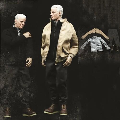 MCCTOYS 1/6 MCC024 Old Chris Evan Veteran Clothes Suit Set For 12" Male Action Figure Body In Stock