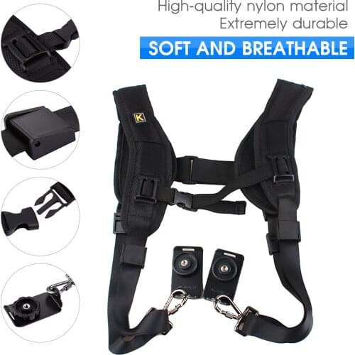 Camera Strap Sling Belt Quick Rapid Sling Belt Adjustment for DSLR Digital Camera Double Shoulder Strap for Camera Accessories