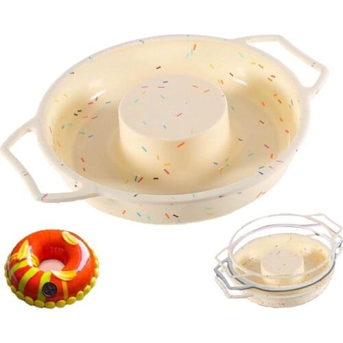 Silicone Savarin Cake Mold For Baking Mouss Chocolate Brownies DIY Dessert Doughnuts Mould with Handle Pastry Tools Baked Pan