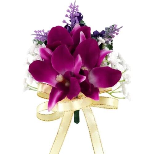 Wedding simulation flower brooch wedding couple official activities guest supplies Bridesmaid Chest button