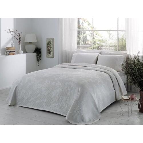 TAC Jacquard Pique Suit Double Size Claire Ecru