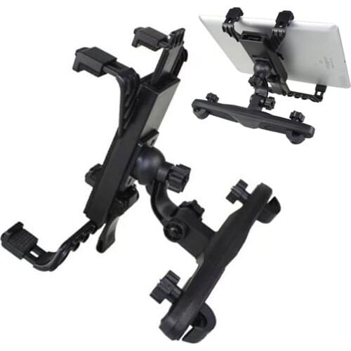 Universal Adjustable Car Seat Rear Pillow Holder Stand for 7" to 11" Ipad Tablet holder 360 Rotation Bracket Car Mount Handrest