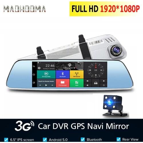 MaoHooMao7 inch 3G Car Dvr Camera GPS Navigator Android Rearview Mirror Full HD 1080P Video Recorder Bluetooth Dual Lens Dashcam