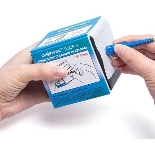 High Quality Fiber Optic Cleaning Platform Optical Fiber Connector Clean Wipes