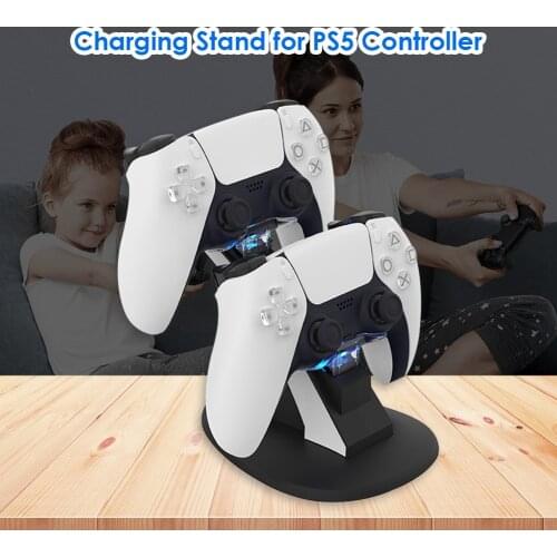 Gamepad Charger Dock Power Station Electronic Machine Accessories for Sony PS5 Dual Controller Charging Stand