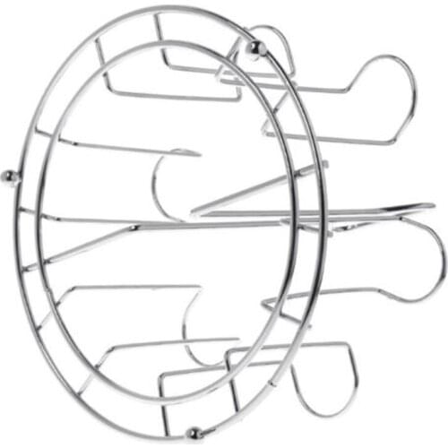 1Pc Nordic Metal Mug Tree Holder 6 Cups Coffee Tea Glass Cup Rack Storage Stand Cups Display Stand Drainer Holder