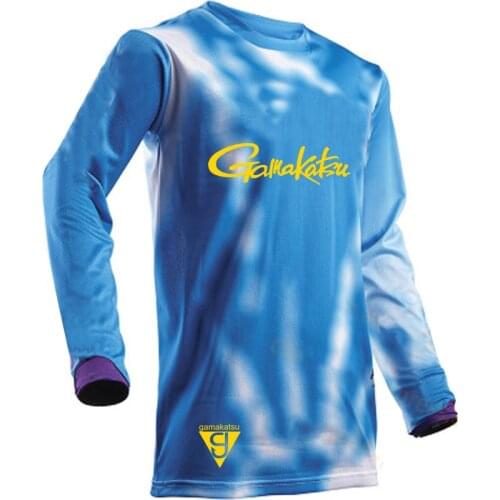 2021 Gamakatsu Ultrathin Long Sleeve Jacket Sun Protection Anti-UV Breathable Coat Men Clothing Summer Fishing Shirt Size XS-5XL