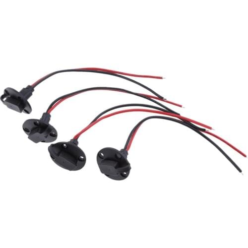 4x Universal SAE Adapter To Female Connector With Waterproof Cap