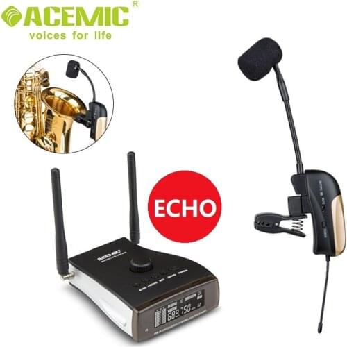 ACEMIC PR-8/ST-4 ECHO newest hot UHF wireless saxophone microphone with reverb function PR-8ECHO/ST-4