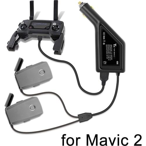 Car Charger for DJI Mavic 2 Battery 3 in 1 Fast Charging Adapter for Flight Battery Remote Control Parts Outdoor Travel Charger