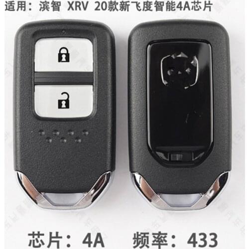 Car Keyless Smart Remote Key 433Mhz with 4A ID47 Chip for Honda New FIT Venzel XRV X-RV HRV Intelligent Remote Key