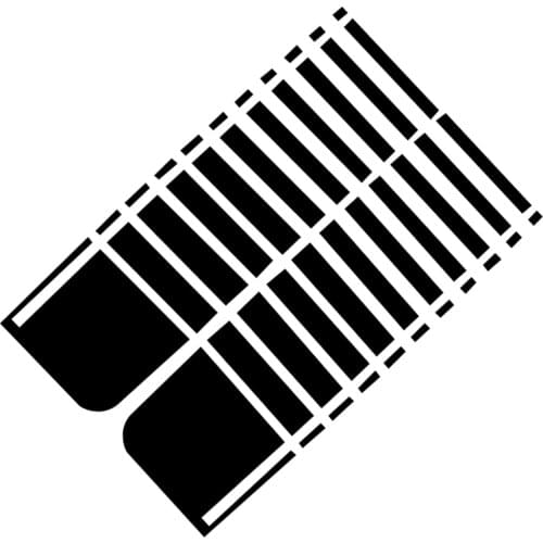 Beler Universal 2Pcs 91x27.3cm Matte Black Vinyl Racing Car Hood Stripe Decal Bonnet Sticker Styling