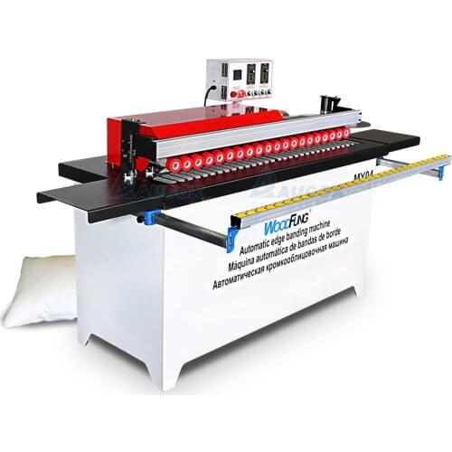 WOODFUNG MY04 straight 150KG full automatic wood edge banding machine with gluing,trimming,buffing and end cutting