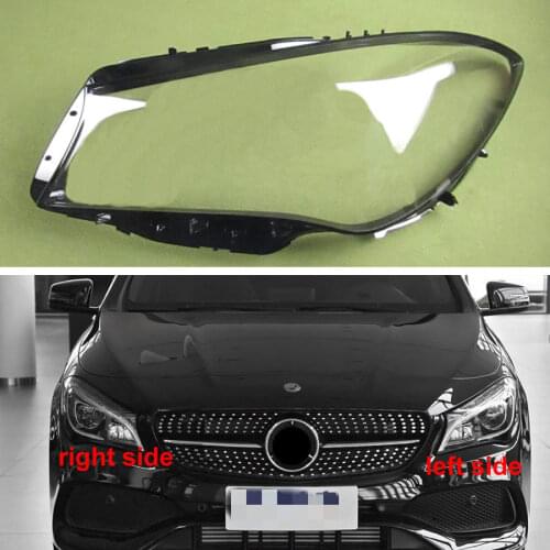 For Benz W117 CLA 2016 2017 2018 2019 Headlights Cover Glass Lampshade Lamps Hade Headlamp Shell Lens