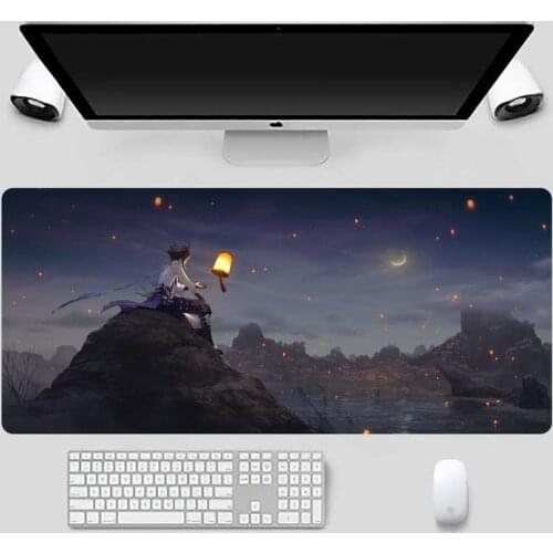 Genshin impact game DIY Design Pattern Game mousepad X XL XXL Non slip Cushion Thickness 2mm LockEdge equal LE