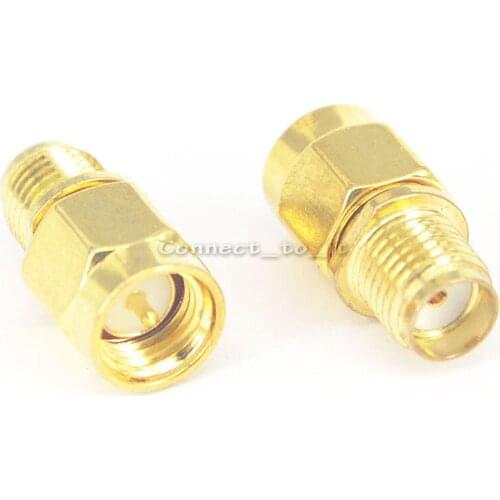 100 pcs/lot RF Coaxial Adapter Straight SMA Male Plug to SMA Female Jack Connector Adaptor