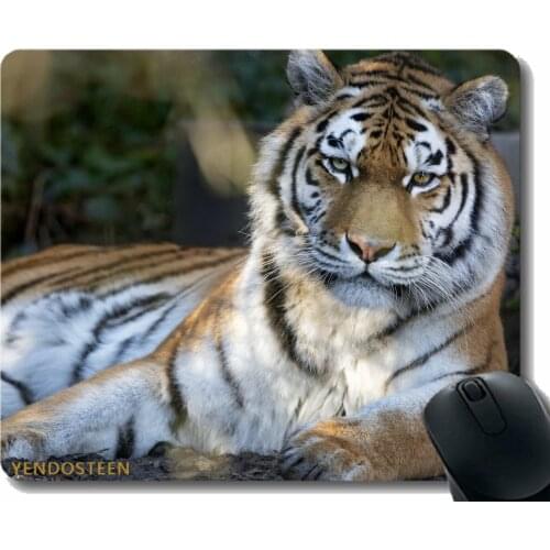 Mouse Pad With Stitched Edge,Tiger Predator Big Cat 174767 Gaming Mouse Mat