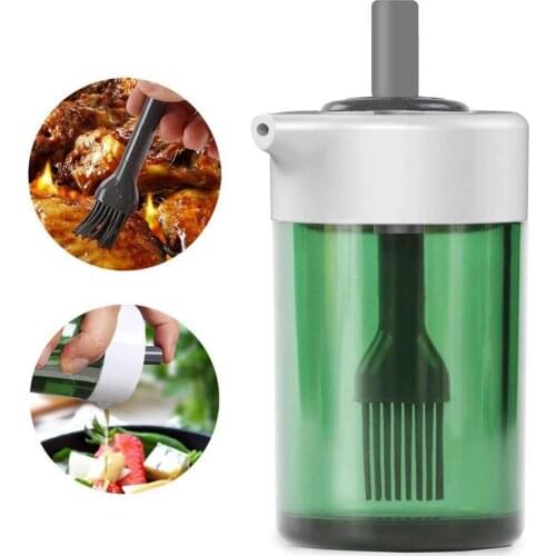 150ml Kitchen Cooking Barbecue Resin Oil Dispenser Bottle with Silicone Brush for Kitchen Dining Bar Kitchen Tools Gadgets