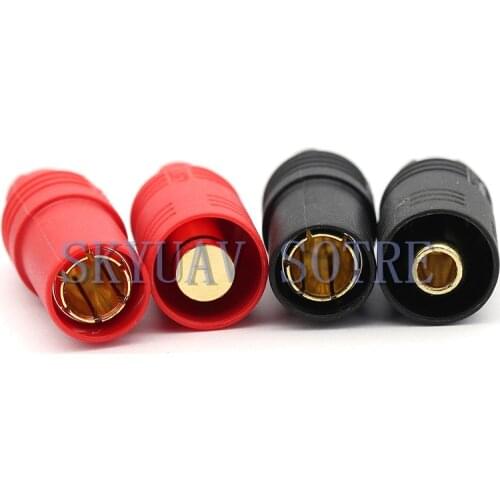 Hot sales Amass AS150 Gold Plated Banana Plug 7mm Male/Female for High Voltage Battery Red/Black