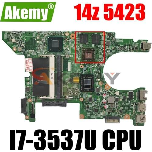 For 14z 5423 CN-0FJ7H9 0FJ7H9 FJ7H9 Laptop Motherboard 11289-1 With SR0XG I7-3537U CPU 216-0833018 GPUDDR3 100% full Tested
