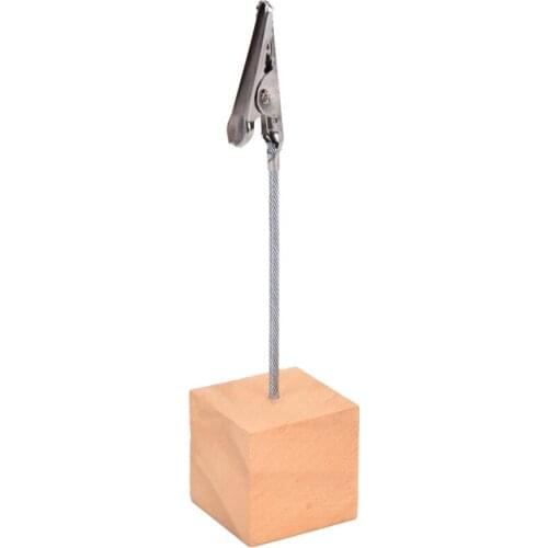 1pcs Color Cube Memo Clip Tabletop Photo Holder Wedding Party Table Number Clamp Office Desk Supplies