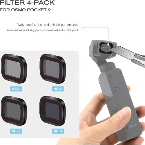 ND8 16 32 64 Camera Filter For DJI OSMO POCKET 2 Adjustable Neutral Density Accessories