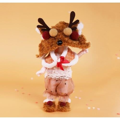 Dream Fairy 1/8 BJD Doll Clothes Cute Girl Dress Up Outfits Suitable for 6 Inch Doll OB11 Dolls