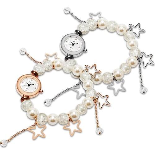 Wholesale Fashion Women Bracelet Wristwatch Hot Women Flower Watch Women Dress Four Clover Bracelet Watches sb18090509