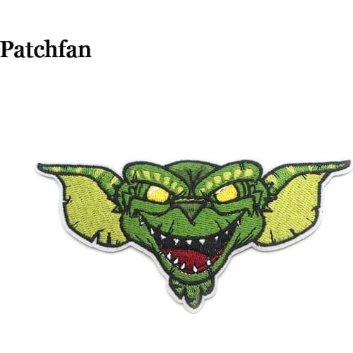 Patchfan cartoon applique patches diy iron on jeans bag shirt clothes accessory punk stickers embroideried badge A1988