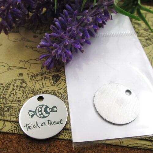 20pcs--"trick or treat"stainless steel charms more style for choosing DIY Charms pendants for necklace