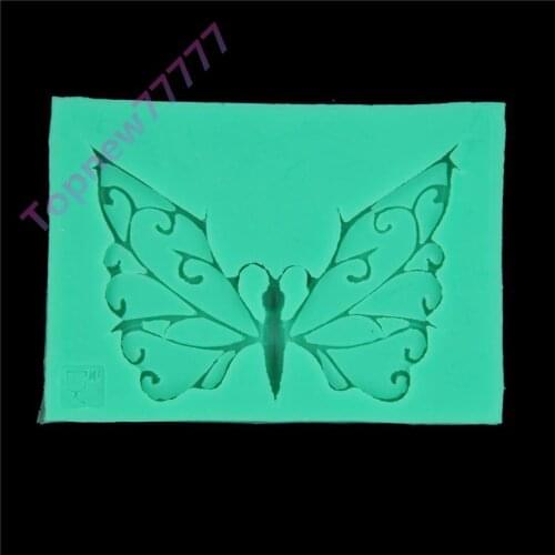 Fondant Lace Cake Mould Embossing Butterfly Decorator Lace Silicone Mat 1971