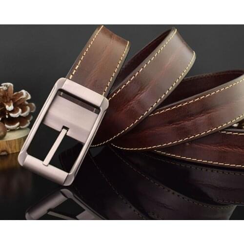 Top Layer Retro Pin Buckle Belt Mens Leather Cowhide Leather Belt Mens Belt Jeans Classic Designer Belt High Quality