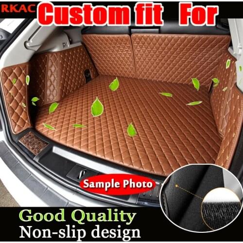 Custom fit luxury pu leather car full trunk mats cargo mat for subaru outback 2015 2016 2017 5d cargo liner