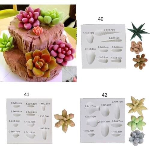 Handmade Succulent Plants Silicone Mold Polymer Clay Mold DIY Resin Crafting Projects and Cake Decoration Art Caft Tools