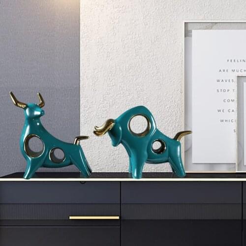 Decoration light luxury furnishing articles sitting room ark of TV ark high-grade cattle decorations arts and crafts