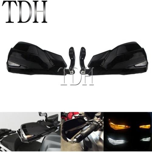 LED Turn Signal Indicator 22mm Bar Handguard Motocross Touring Hand Protector Guard for BMW R1200GS F800GS F700GS F650GS LC ADV