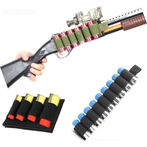 Tactical 6 Rounds 4 Rounds Gauge Shotgun Cartridges Bullet Pouch Hunting Shooting Military Tactical Shell Holder Ammo Bag