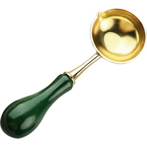 Vintage Wax Spoon Seal Stamp Beads for Envelope Wedding Melting Dissolve Sealing Wax Tool Craft