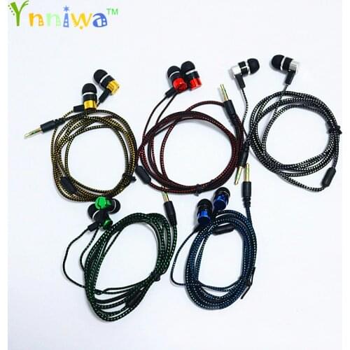 High quality Colorful Earphone 3.5mm wiring headset In-Ear Earbuds For Cellphone MP3 MP4 Earphones