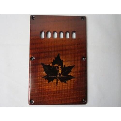 1pcs Hand-made carved maple wood Tremolo Cover Guitar #2328