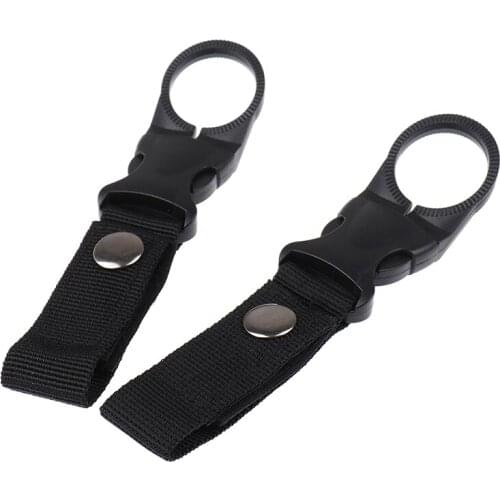 1 Pc Outdoor military Nylon Webbing Buckle Hook Carabiner Belt Backpack Hanger Random Color Water Bottle Holder Clip