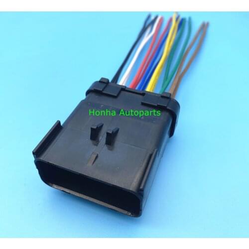 Free shipping 2/5/10/20/50pcs 14pin auto electric male plug cable waterproof wiring connector 54201415 wire harness