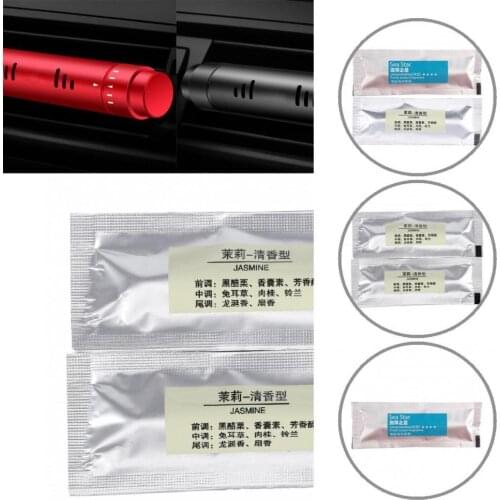 20Pcs Practical Jasmine Fragrance Reduce Fatigue Car Air Aromatherapy Refills Car Solid Perfume Sticks Reduce Fatigue