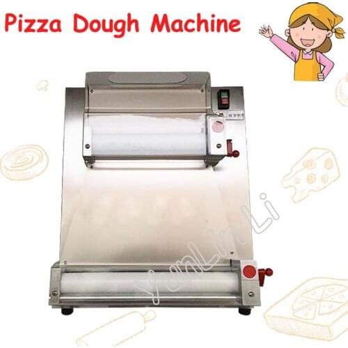 220V 3-15 Inch Pizza Dough Machine 370W Stainless Steel Pizza Bottom Press Machine Commercial Pizza Maker Easy to Operate DR-1V
