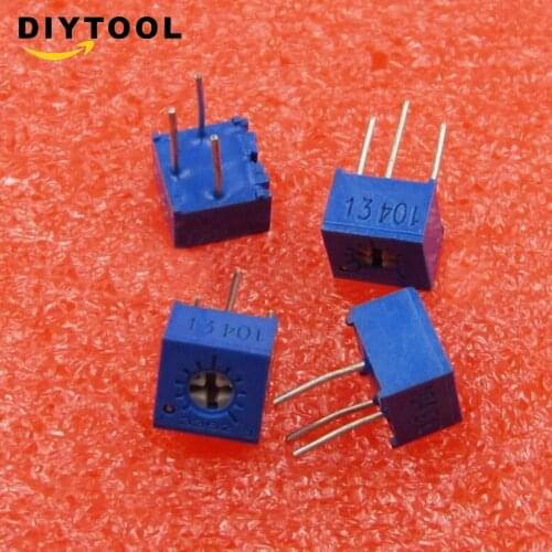 50Pcs 3362P-104 3362 P 100K ohm High Precision Variable Resistor Potentiometer