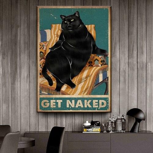 CAT Anime Toilet Paper Poster Wall Art Decor Home Pub Bar Club Decoration Home Decoration Picture