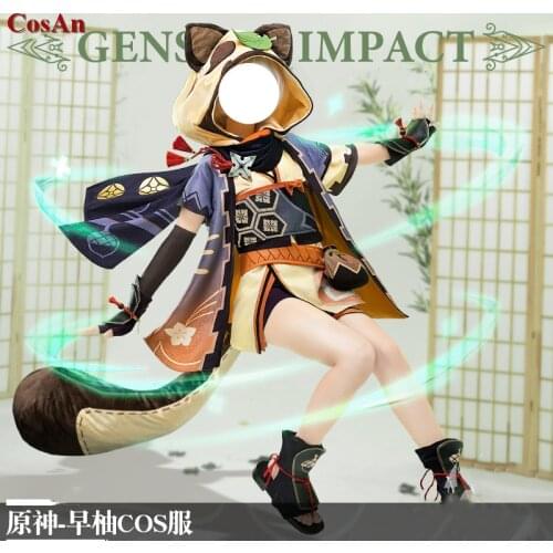 New Arrival Game Genshin Impact Sayu Cosplay Costume Sweet Lovely Uniforms Full Set Female Activity Party Role Play Clothing