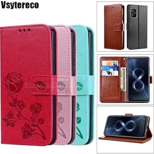 Business Case For Asus Zenfone 8 Mini ZS590KS Coque PU Leather Flip Cover For Estuches De Celular Asus Zenfone 8 ZS590KS Hoesje