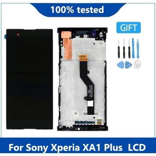 For Sony Xperia XA1 Plus G3416 G3412 G3421 G3423 LCD Display Digitizer Touch Screen Assembly Replacement xa1 plus LCD With Frame