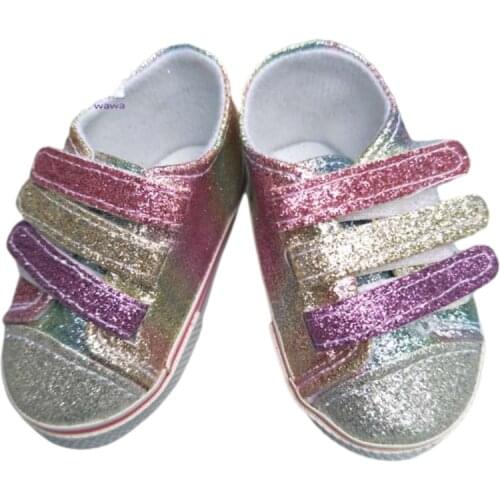 7cm Doll Shoes for 43CM Reborn Baby Doll sport Shoes for 18 inch doll 7cm doll sneacker